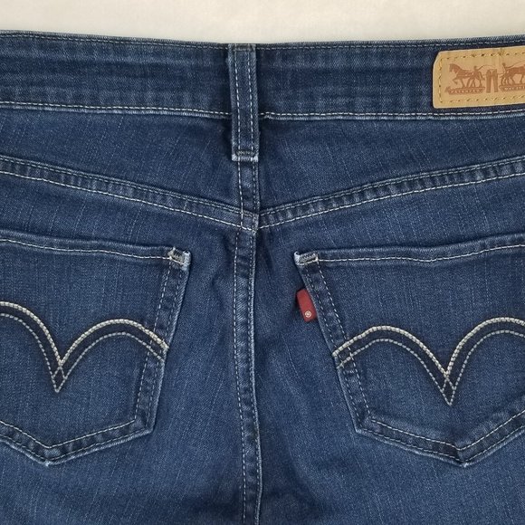 Levis Women's Blue Denim Jean Jeggings Size 28X28